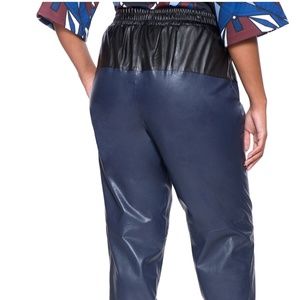 Eloquii Pants - Faux leather joggers Eloquii Pants - Faux leather joggers